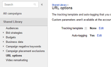Screenshot: Verify that the Auto-tagging option is marked as Yes